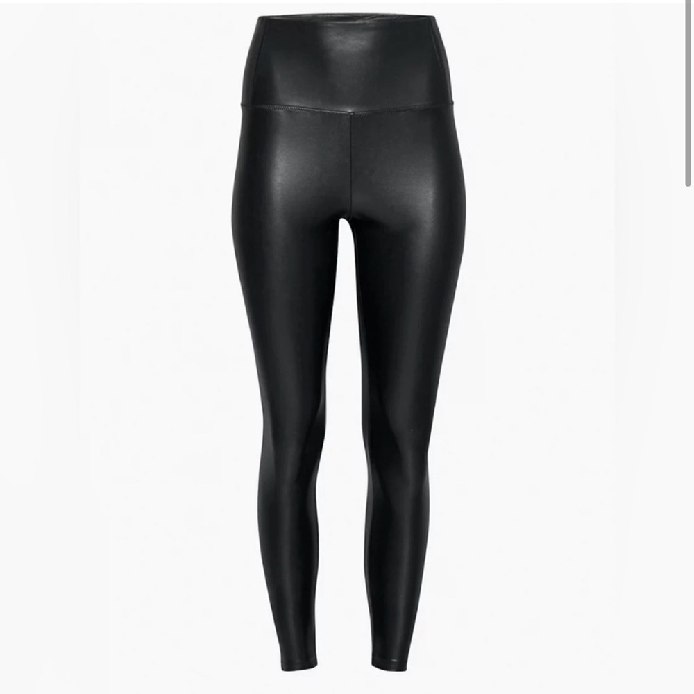 Aritzia - Wilfred Free - Black Faux Leather Leggings Medium